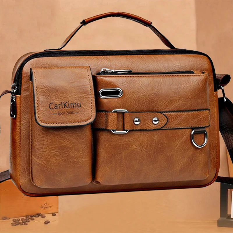 Men's Retro Briefcase Bag Laptop