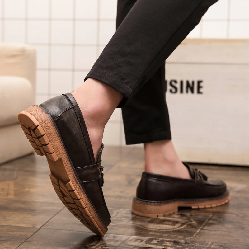 Dorian Cassavetti Men’s Casual Tassel Loafers