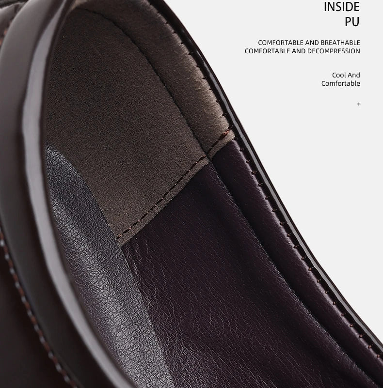 Noé Men’s Luxury Oxford Dress Shoes – Pointed Toe Patent Shoes