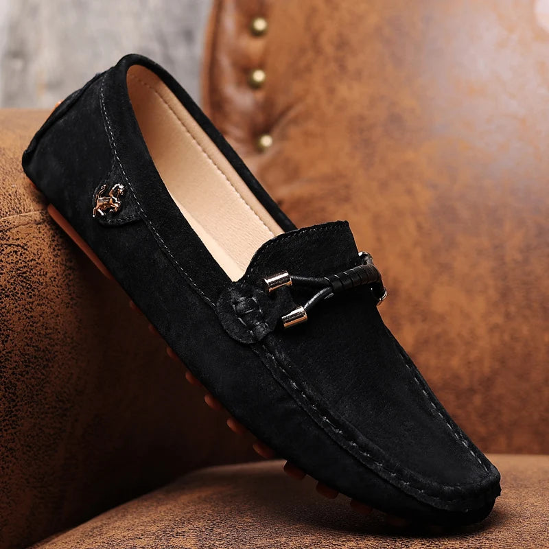 Nino Rossetti Suede Driving Moccasin