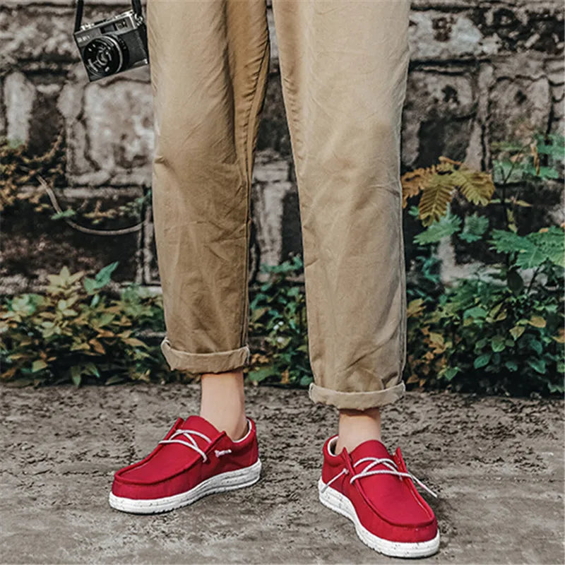 Lelio Castagnoli Men's Casual Canvas Loafers