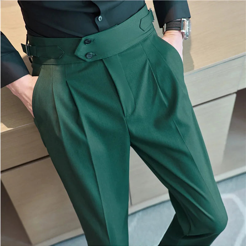 Bruno Mazzoni High-Waisted Business Suit Pants