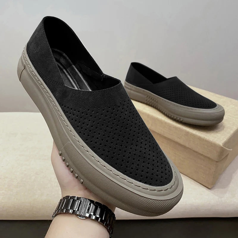 Rinaldo Vassallo Slip-On Leather Loafers