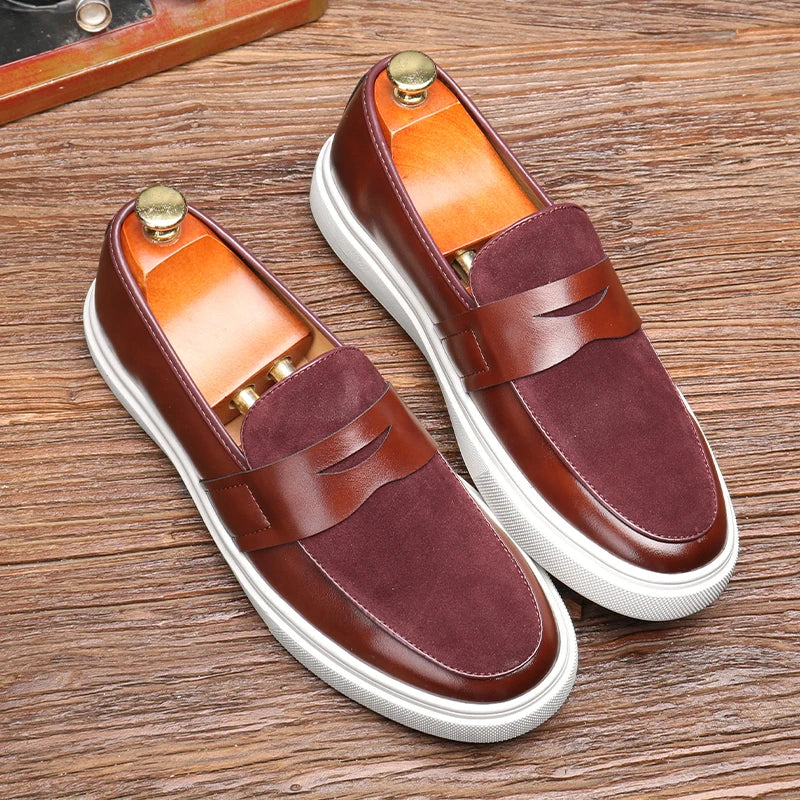 Paolo Neri Slip-on Leather Loafers