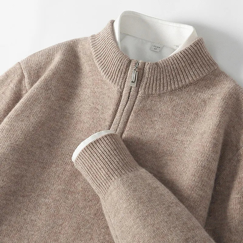 Giuliano Bugiardini Zipper Cashmere Sweater