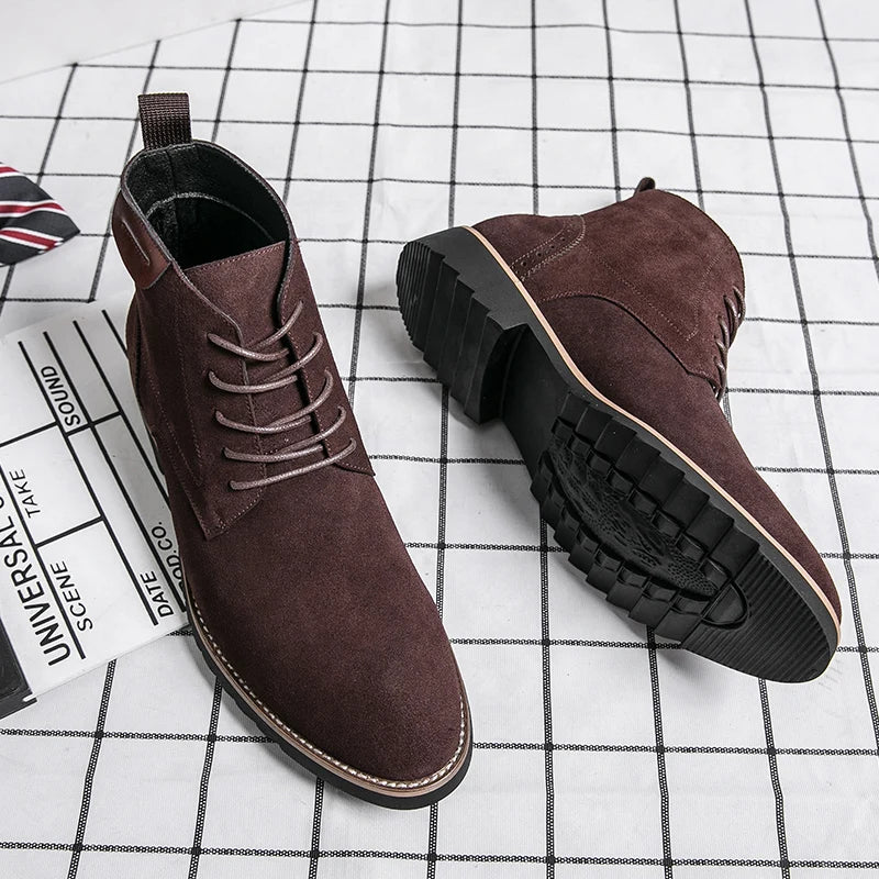 Flavio Botticelli High-Top Leather Oxford Boots