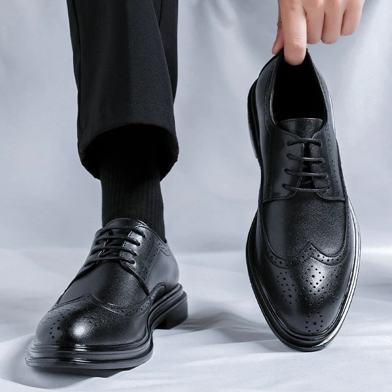 Fra Angelico Leather Wingtip Shoes