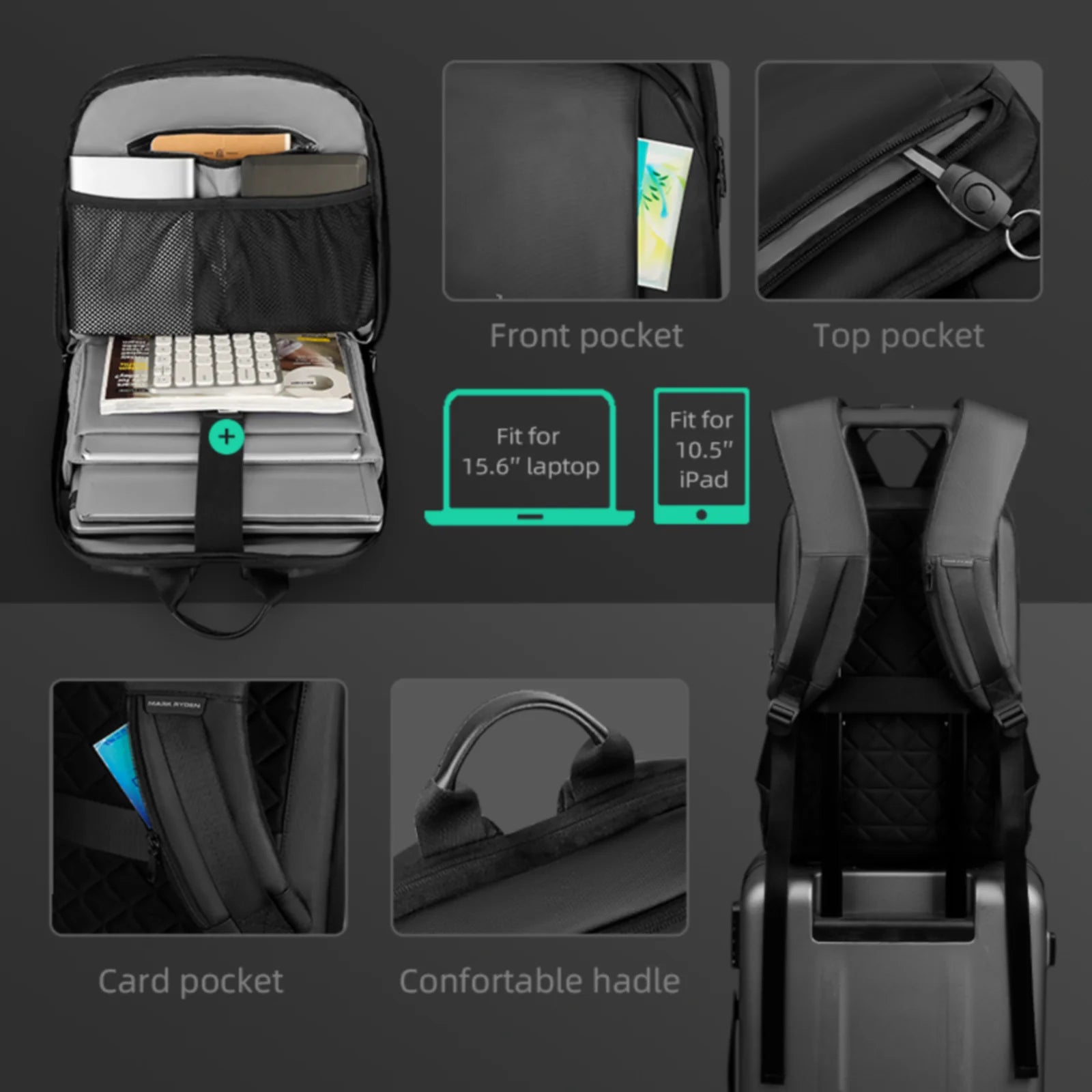 Men Laptop Backpack Slim