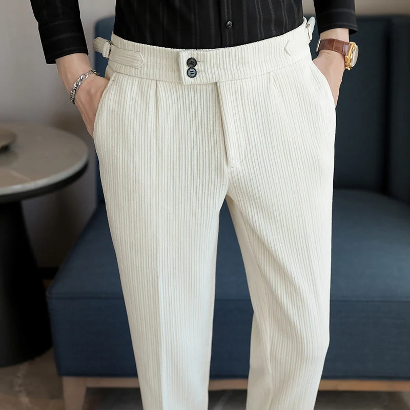 Christophe Marechal High Waist Casual Pants
