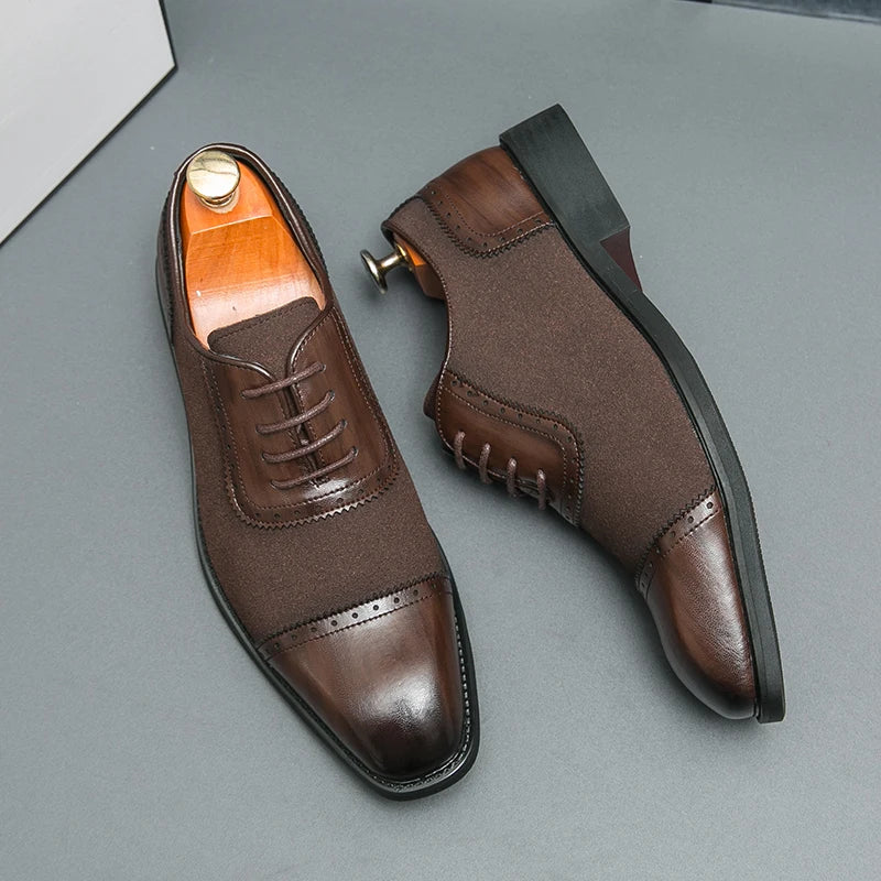Luca Pellegrini Leather Oxford Brogues Shoes