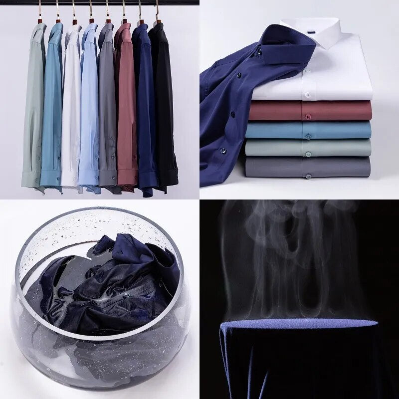 Vinthentic Stretchable Long Sleeve Button-up