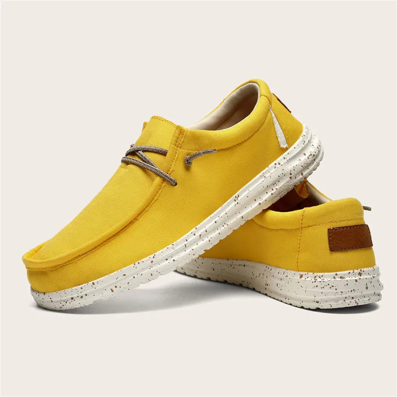 Lelio Castagnoli Men's Casual Canvas Loafers