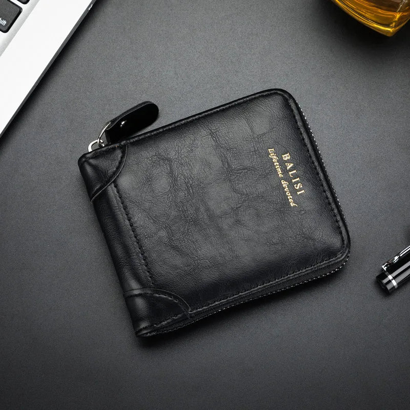 Vinthentic Vintage Leather Zip Wallet