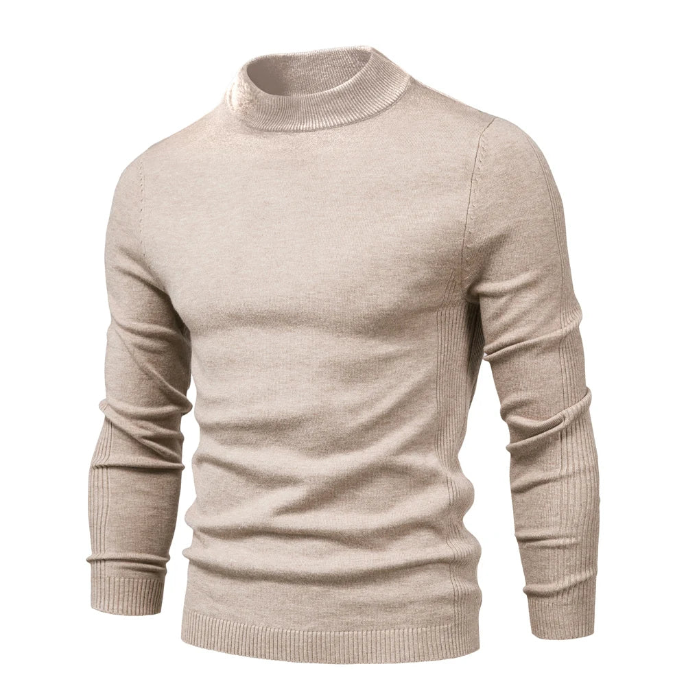 Alessio Moro Men Slim Fit Turtleneck Sweater Warm Winter Knit Pullover