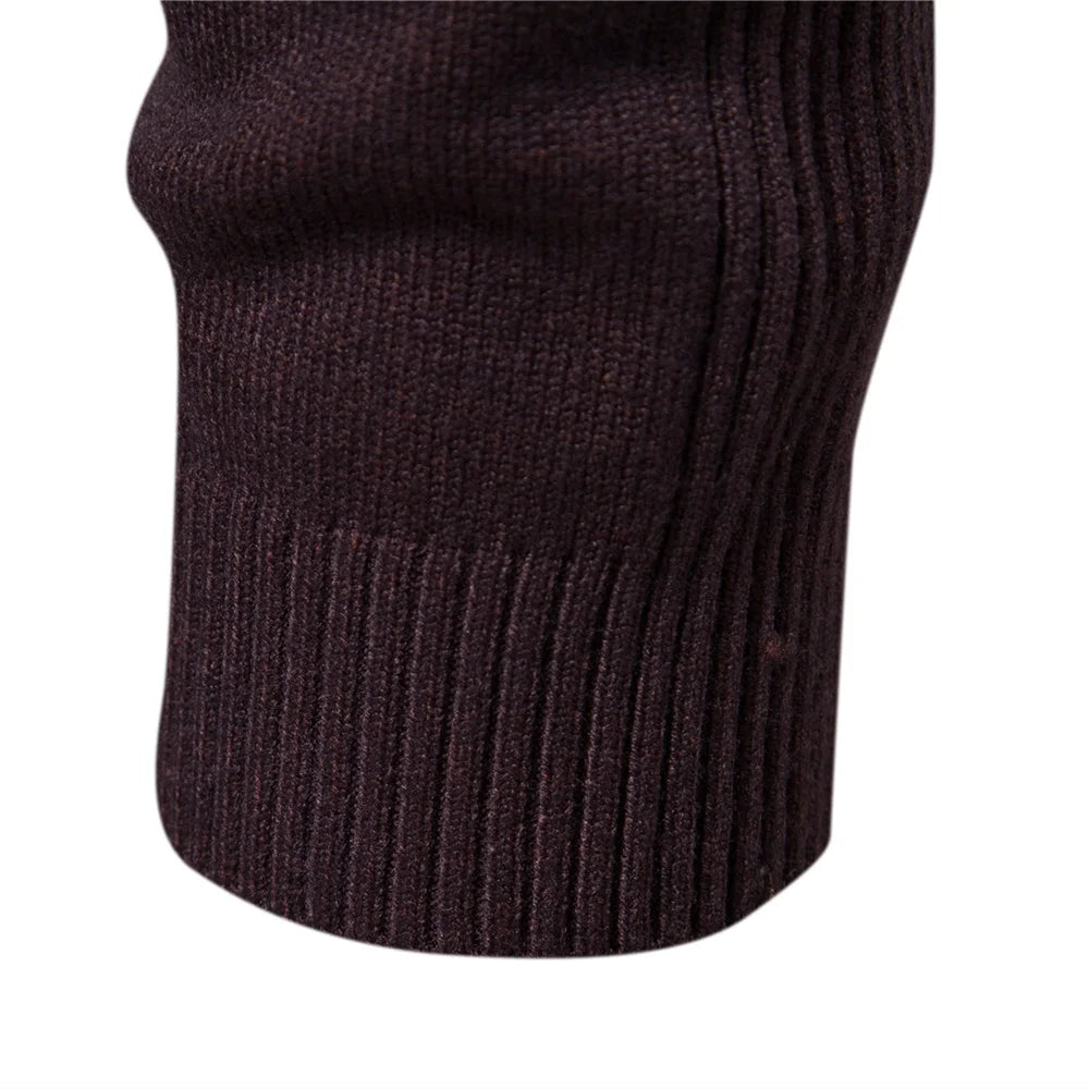 Alessio Moro Men Slim Fit Turtleneck Sweater Warm Winter Knit Pullover