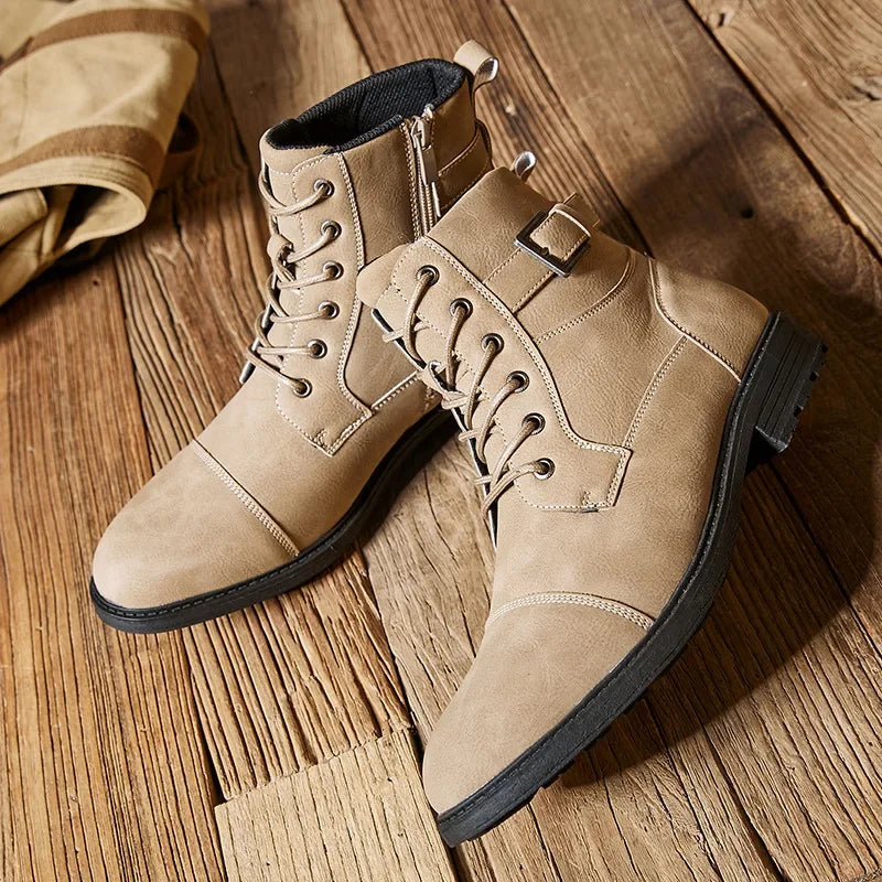Victor Aldridge Leather Lace-up Boots