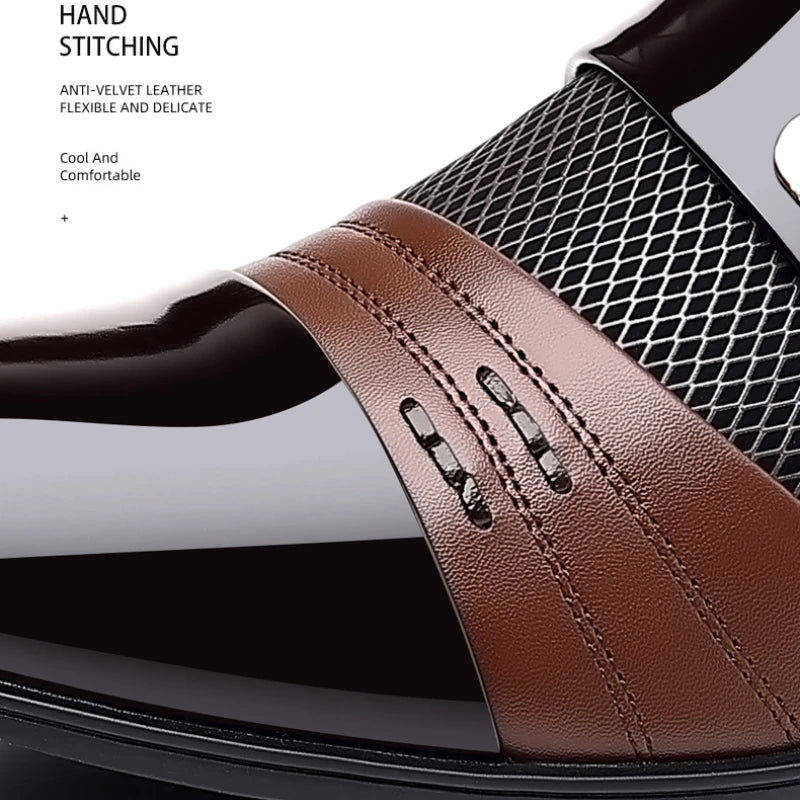 Noé Men’s Luxury Oxford Dress Shoes – Pointed Toe Patent Shoes