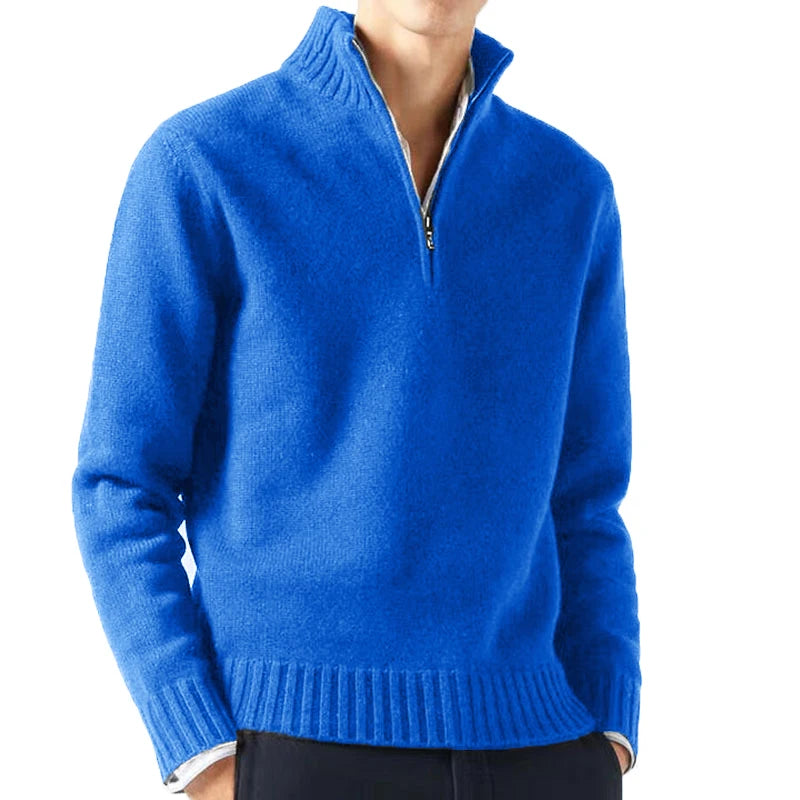 Leo Gatti Men’s Half Zip Turtleneck Knit Sweater