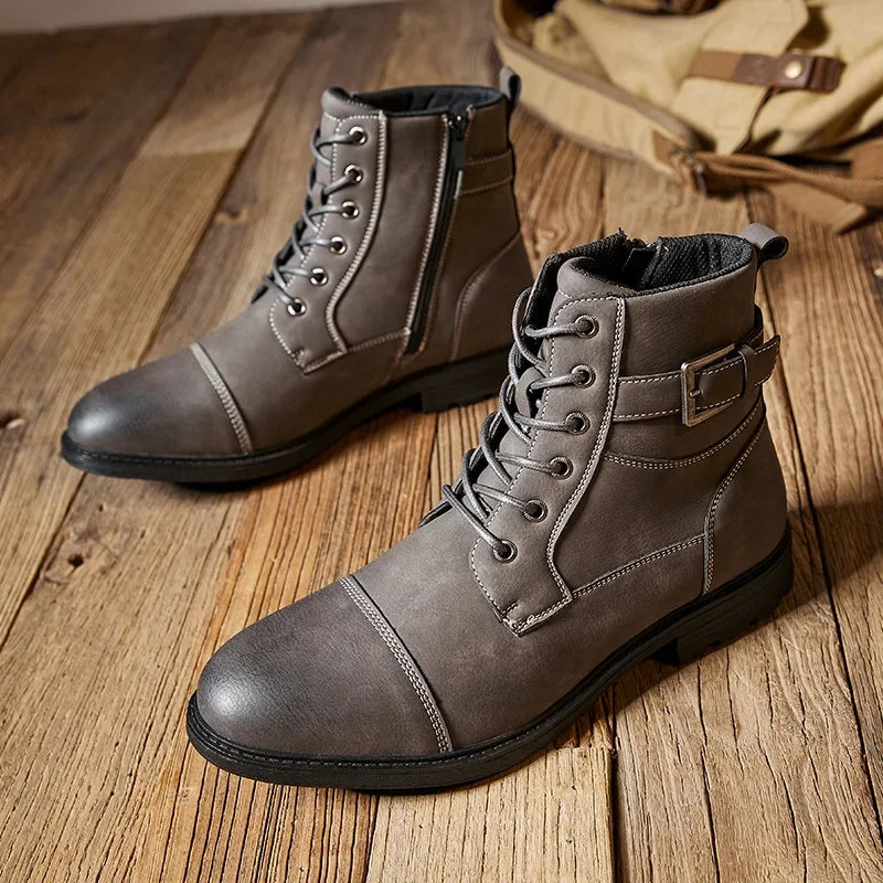 Victor Aldridge Leather Lace-up Boots