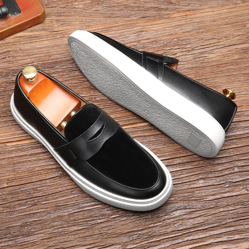 Paolo Neri Slip-on Leather Loafers