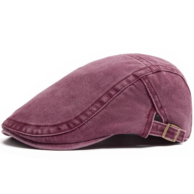 Men's Vintage Cotton Beret Hat