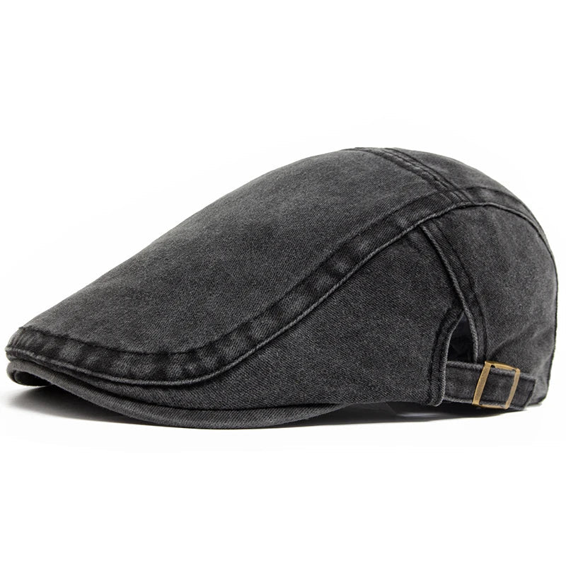 Men's Vintage Cotton Beret Hat