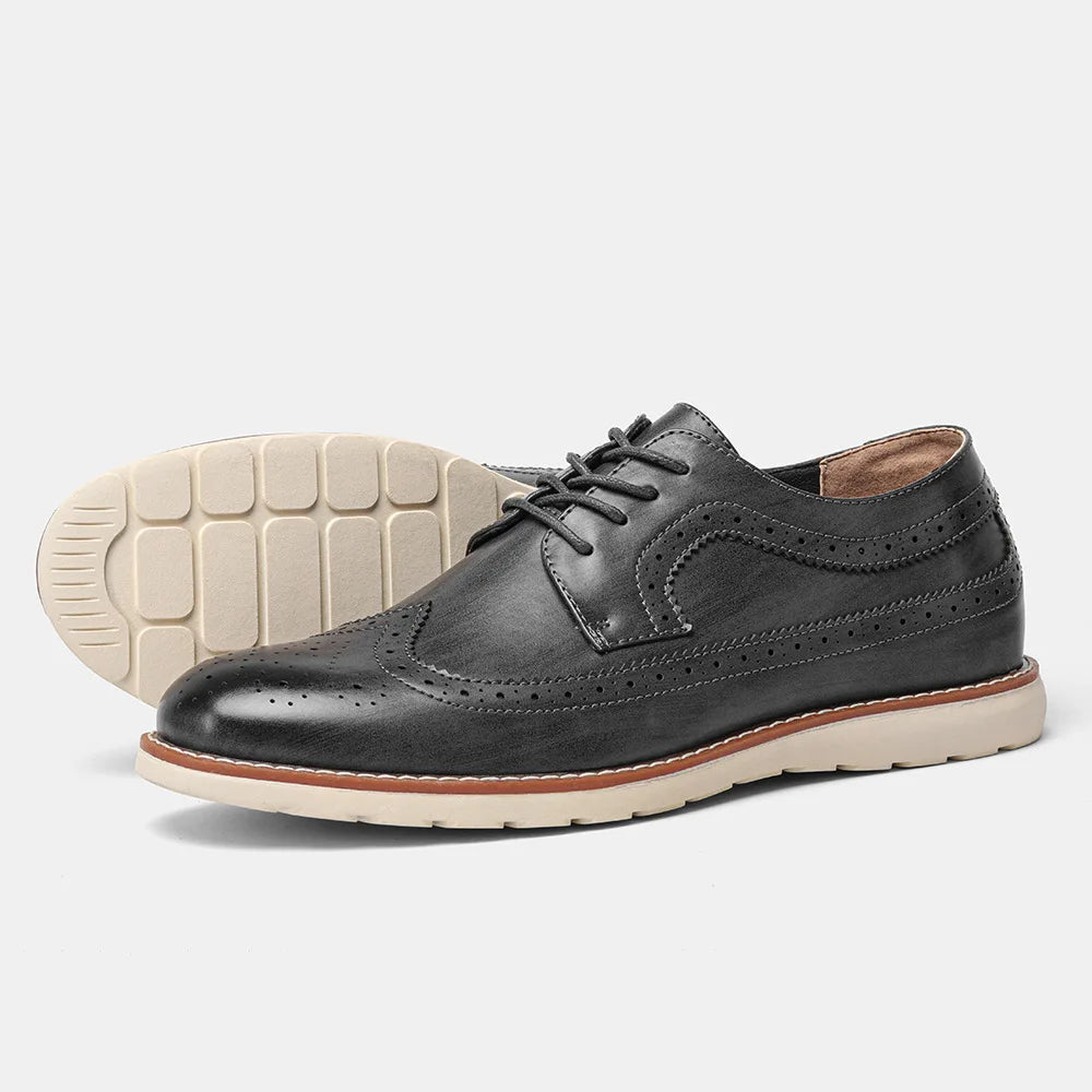 Men's Classic Leather Dress Shoes Brown
