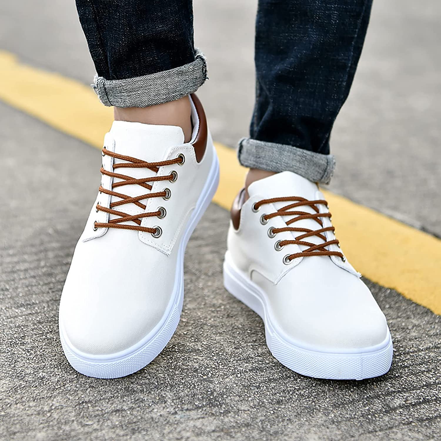 Men's Canvas Slip-On Sneakers Comfortable Trainers
