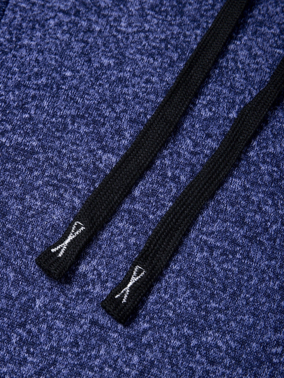 Back view of a long coat with a hood and relaxed fit