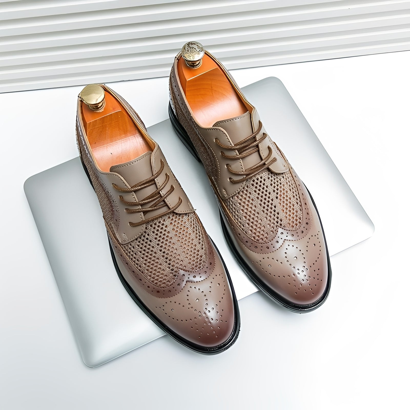 Men's Leather Formal Oxford Shoes Classic Design