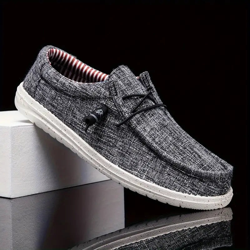 Men's Canvas Slip-On Moccasin Loafers