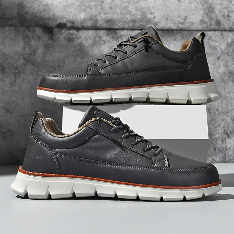 Rear view of men's casual sneakers