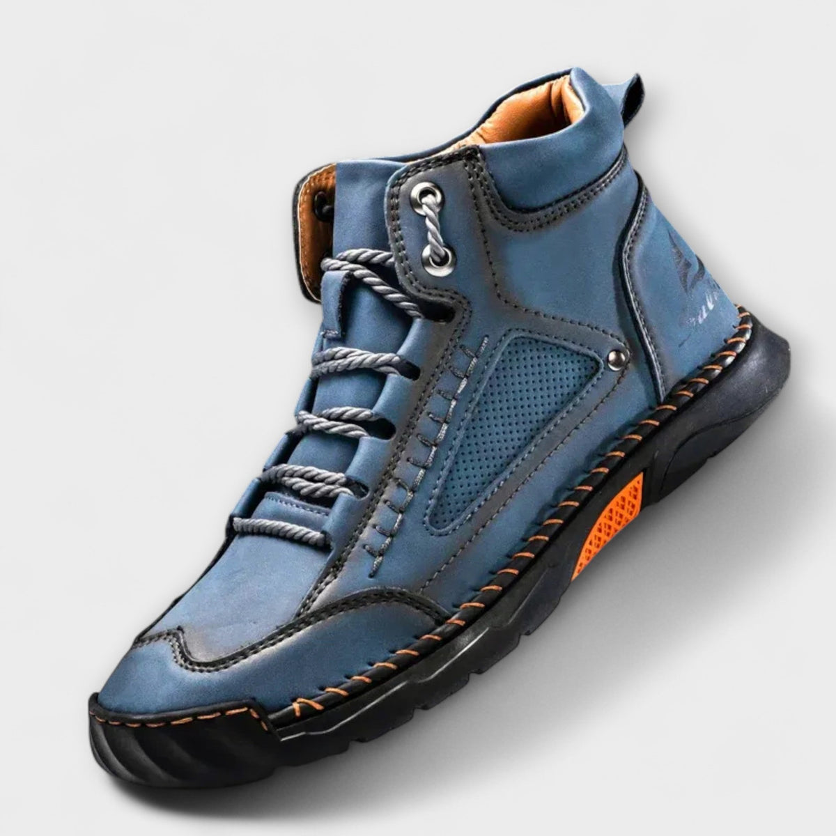 Classic footwear design for men's leather boots