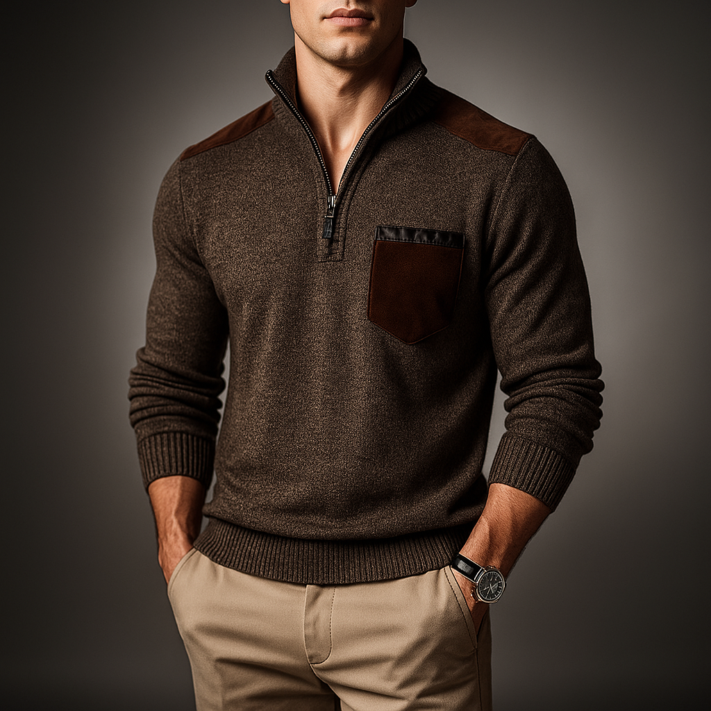 Open front cardigan styled as an easy layering piece