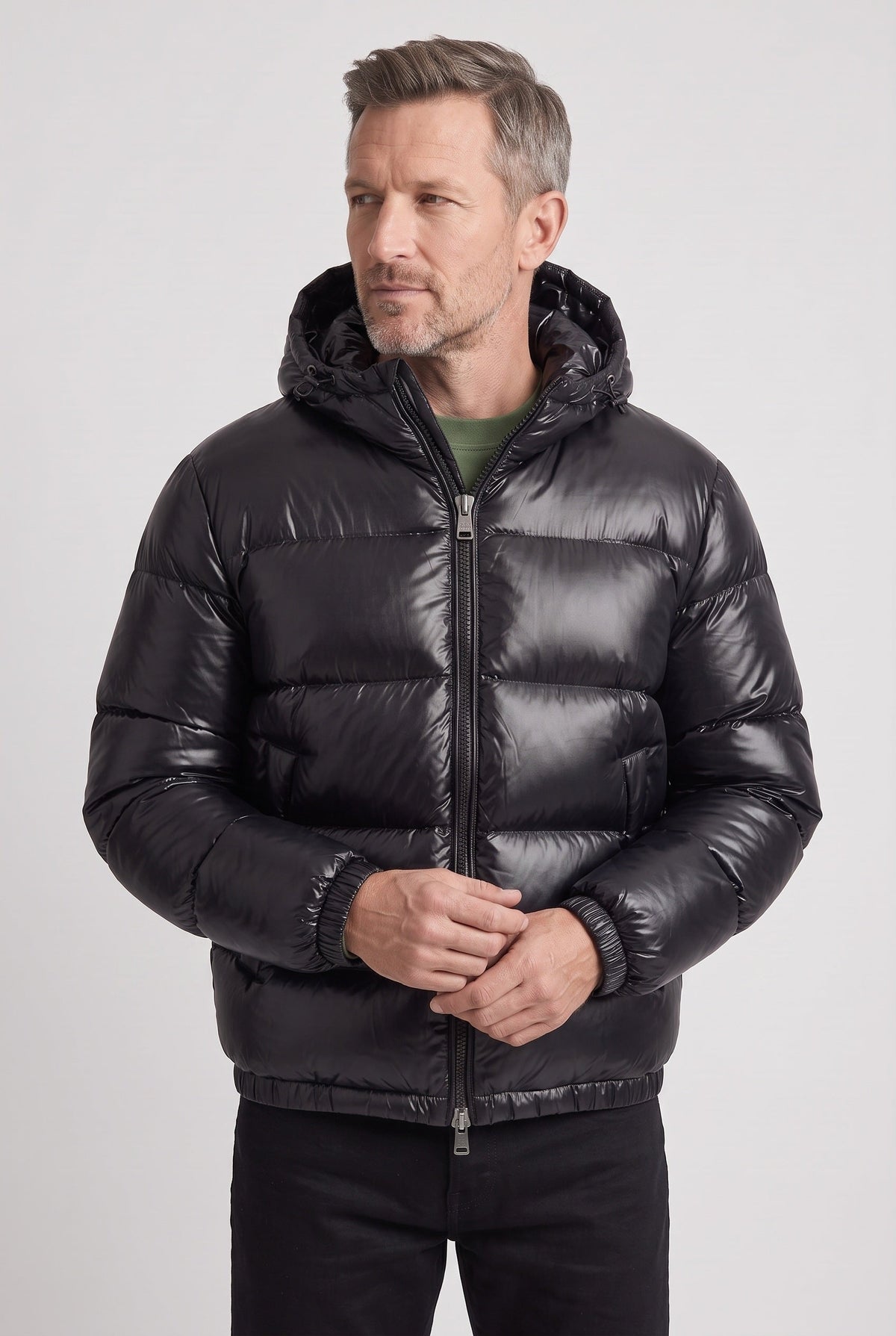 Men's Hooded Quilted Winter Jacket