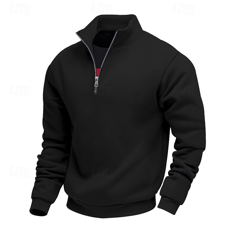 Men's Quarter-Zip Relaxed Fit Sweater