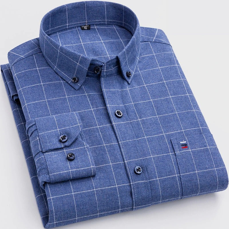 Vinthentic Everett Cotton Plaid Shirt