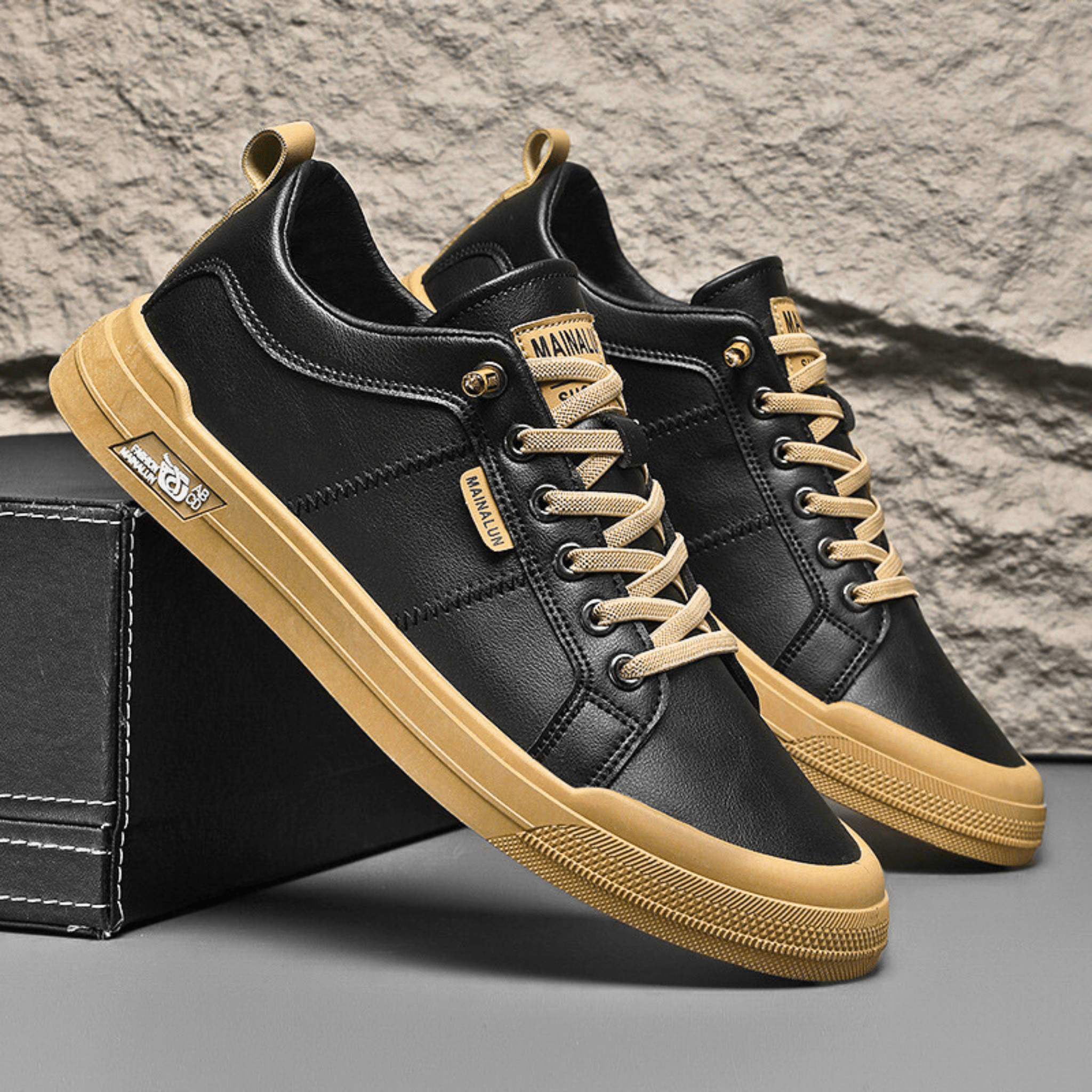 Leather Low-Top Sneakers