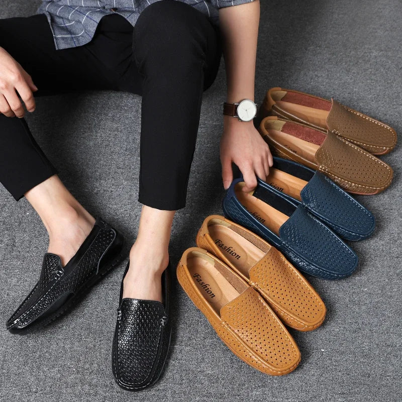 Women's loafers styled as comfortable shoes for work and daily errands