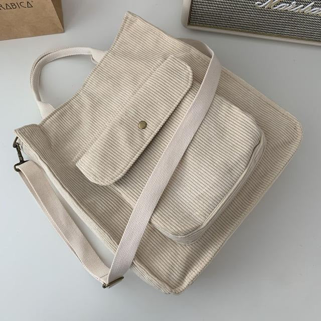 NAPOLI Corduroy Shoulder Bag