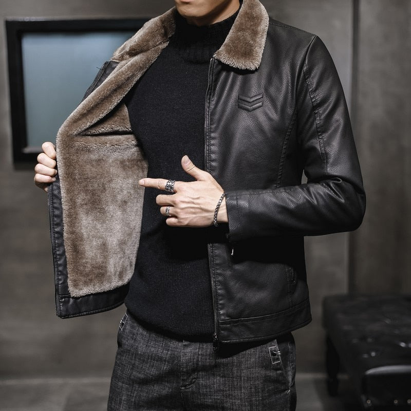 Aumari Men's Leather Jacket