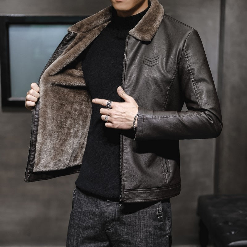 Aumari Men's Leather Jacket