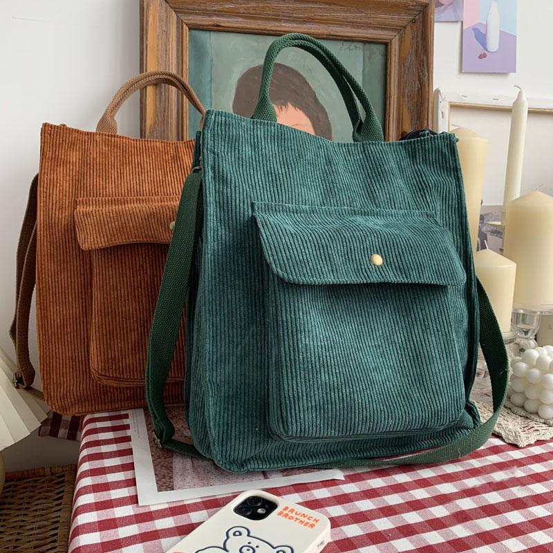 NAPOLI Corduroy Shoulder Bag