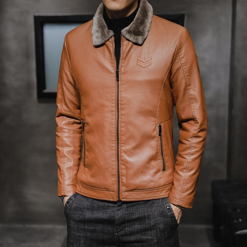 Aumari Men's Leather Jacket