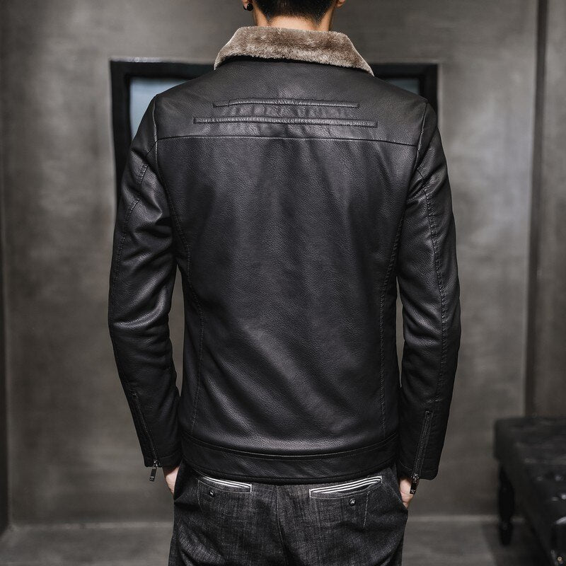 Aumari Men's Leather Jacket