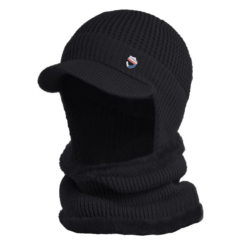winter hat with mask