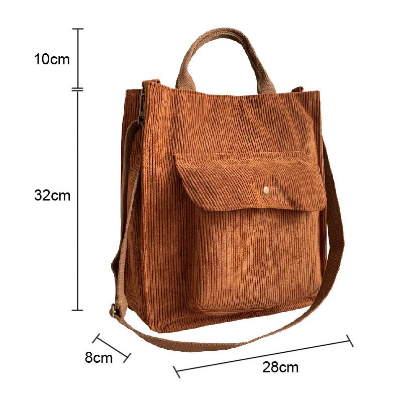 NAPOLI Corduroy Shoulder Bag