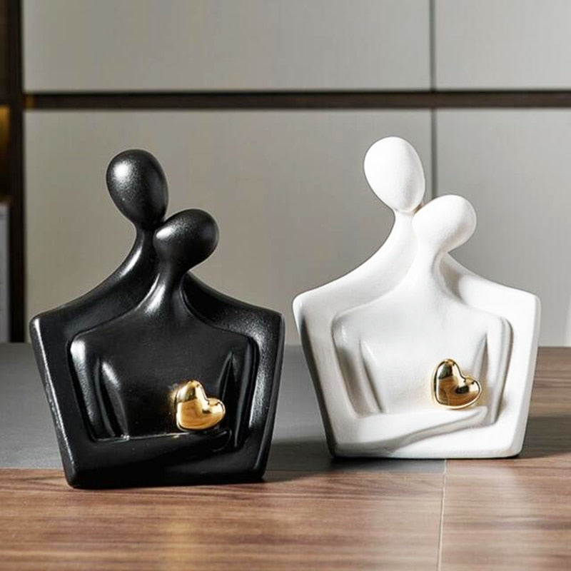 Vinthentic Abstract Lovers Sculpture