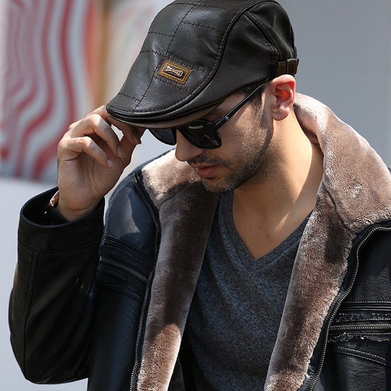 GENOA Men's Leather Hat