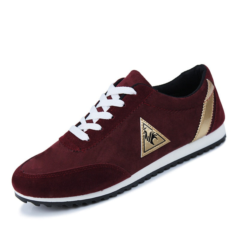 Burgundy hot sale designer sneakers